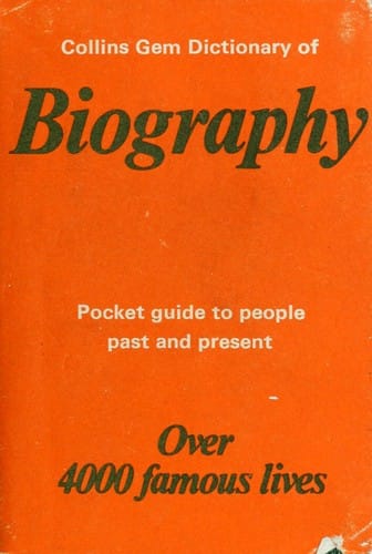 Collins gem dictionary of biography