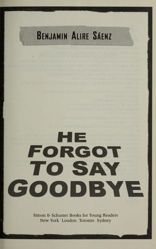 He forgot to say good-bye