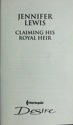 Claiming his royal heir