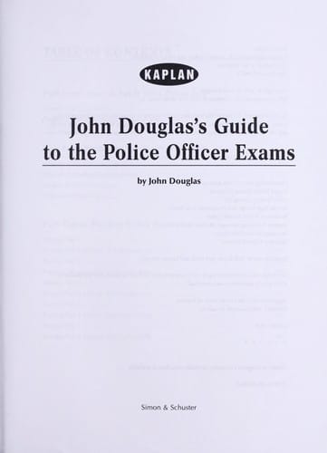 John Douglas's guide to police officer exams