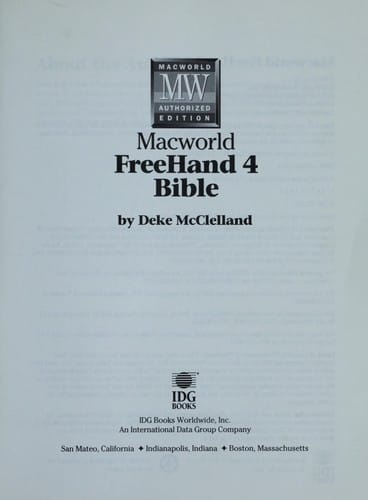 Macworld FreeHand 4 bible