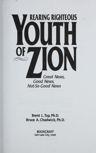 Rearing righteous youth of Zion