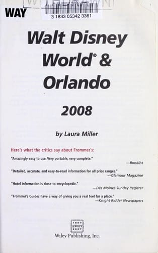 Frommer's Walt Disney World & Orlando 2008