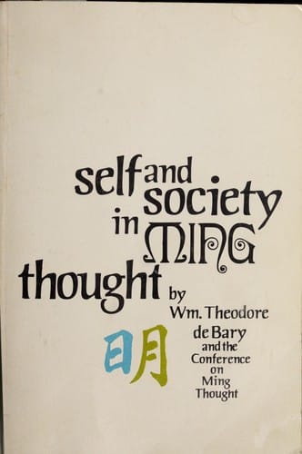 Self and society in Ming thought