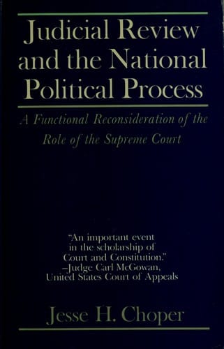 Judicial review and the national political process
