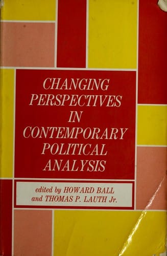 Changing perspectives in contemporary political analysis