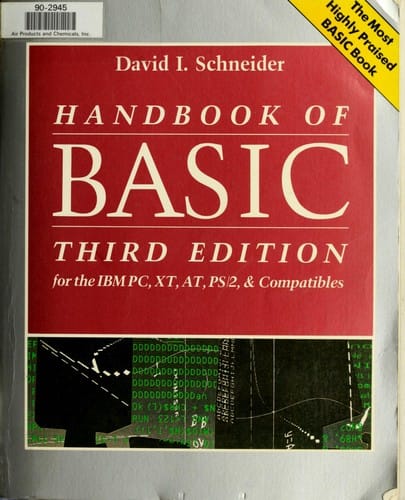 Handbook of BASIC: for the IBM PC, XT, AT, PS/2, and compatibles