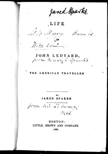 Life of John Ledyard the American traveller