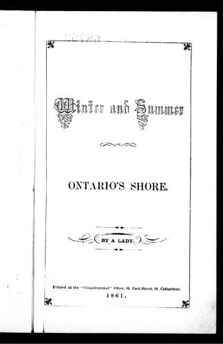 Winter and summer on Ontario's shore