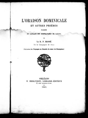 L'oraison dominicale et autres prières