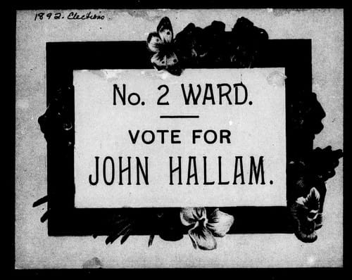No. 2 ward, vote for John Hallam