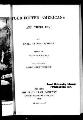 Four-footed Americans and their kin