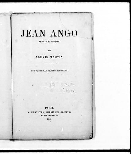 Jean Ango, armateur Dieppois