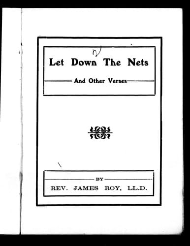 Let down the nets