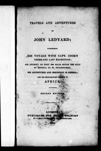 Travels and adventures of John Ledyard