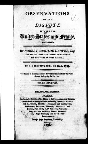 Observations on the dispute between the United States and France