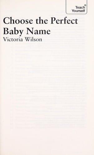 Choose the perfect baby name