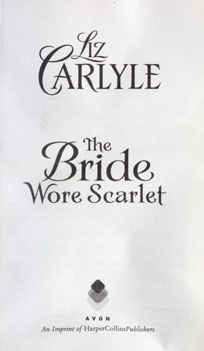 The bride wore scarlet