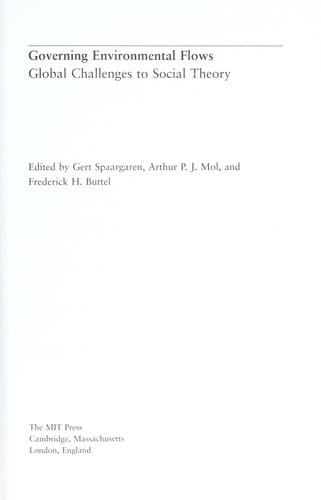 Governing environmental flows : global challenges to social theory