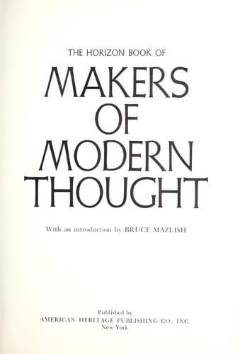 Makers Of Modern Thought