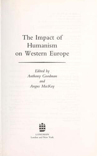 The Impact of humanism on Western Europe