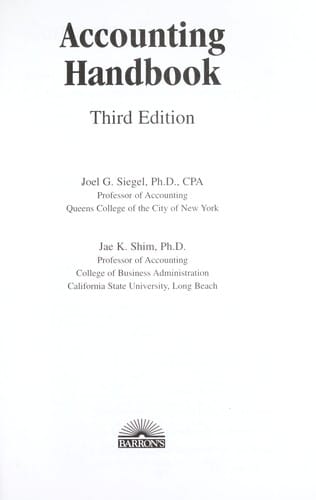 Accounting handbook