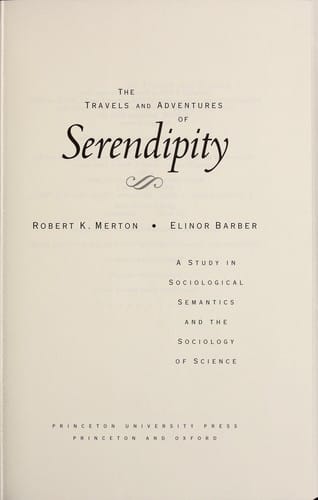 The travels and adventures of serendipity