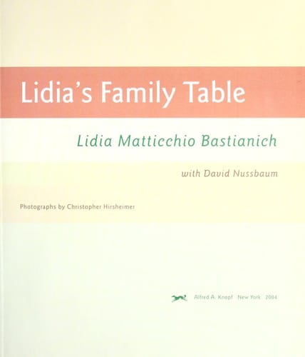 Lidia's family table