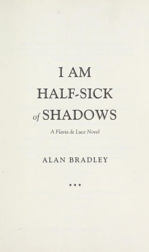 I am half-sick of shadows