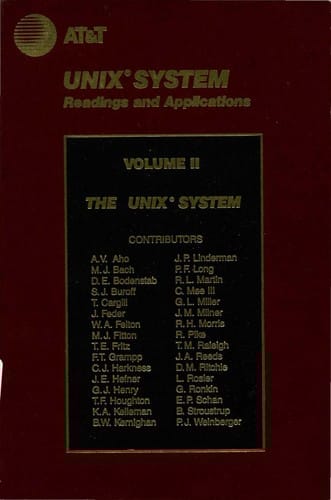 UNIX System Readings and Applications Volume II
