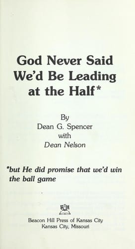 GOD Never Said We'd Be Leading at the Half*