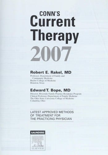 Conn's current therapy 2007
