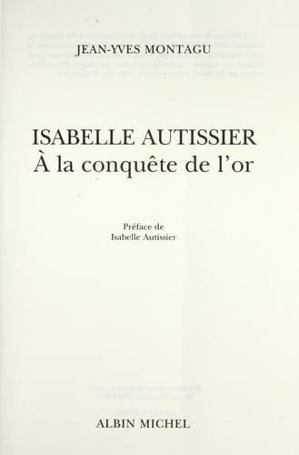 Isabelle Autissier a   la conque te de l'or