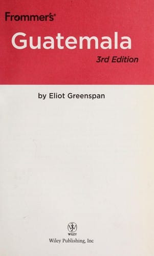 Frommer's Guatemala
