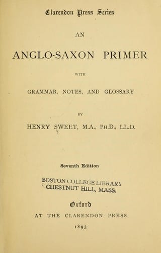 An Anglo-Saxon primer