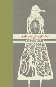 Silhouette of a sparrow