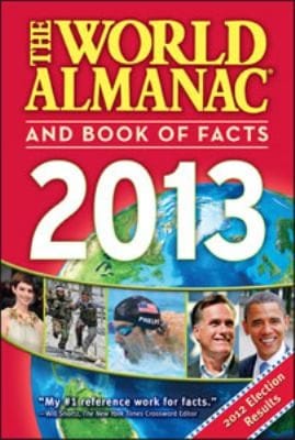 The World Almanac And Book Of Facts 2013