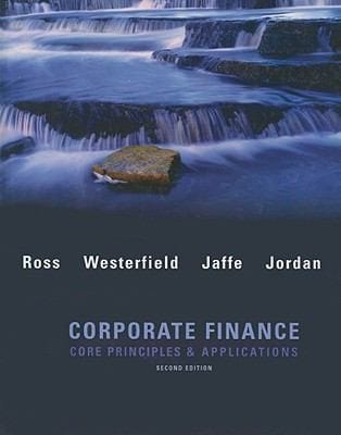 Corporate Finance Core Applications And Principles Sp Bindin Card