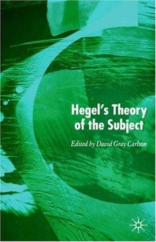 Hegel's theory of the subjects