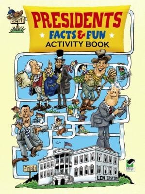 Presidents Facts Fun Activity Book