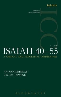 Isaiah 4055 Icc A Critical And Exegetical Commentary