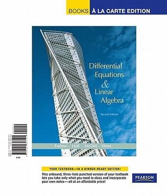 Differential Equations  Linear Algebra
            
                Books a la Carte