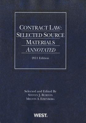 Contract Law Selected Source Materials Annotated