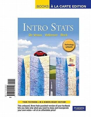Intro Stats Technology Update Books A La Carte Edition