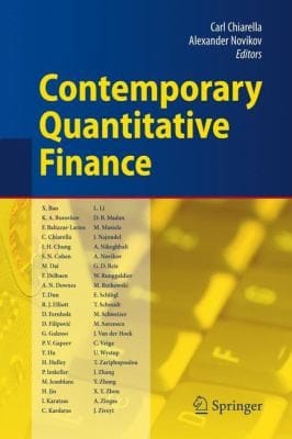 Contemporary Quantitative Finance Essays In Honour Of Eckhard Platen