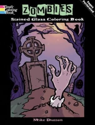 Zombies Stained Glass Coloring Book