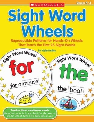 Sight Word Wheels Reproducible Patterns For Handson Wheels That Teach The First 25 Sight Words