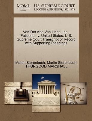 Von Der Ahe Van Lines Inc Petitioner