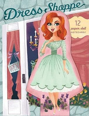 Dress Shoppe 12 Paper Doll Notecards