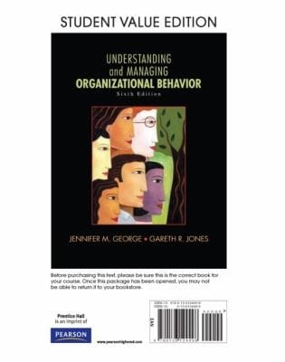 Understanding And Managing Organizational Behavior Student Value Edition